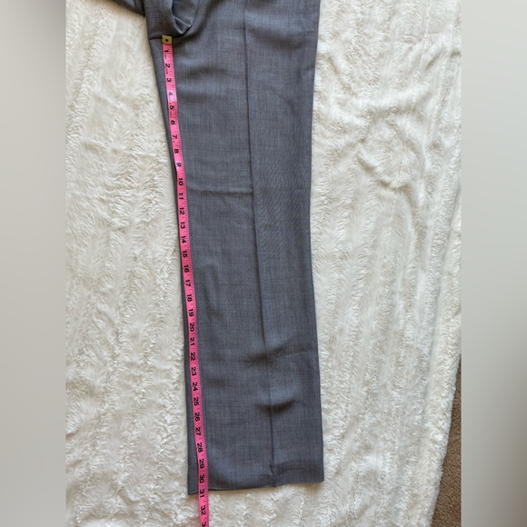 LOFT High Waisted Wide Leg Wool Silk Blend Trouser Pant sz 4 - Picture 5 of 10
